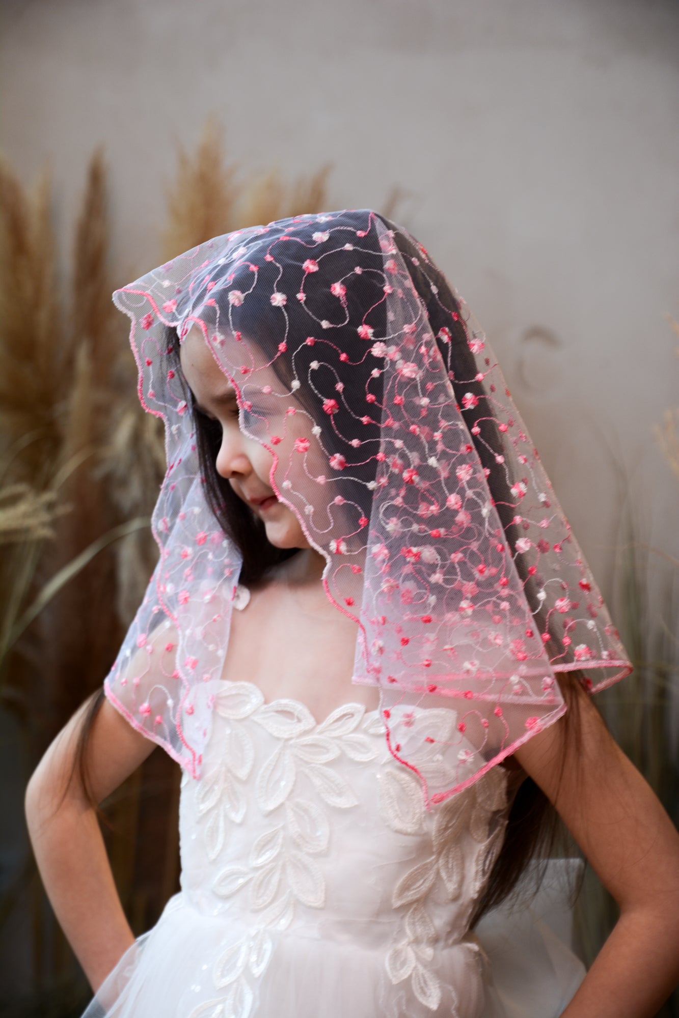 CHILD PINK VEIL