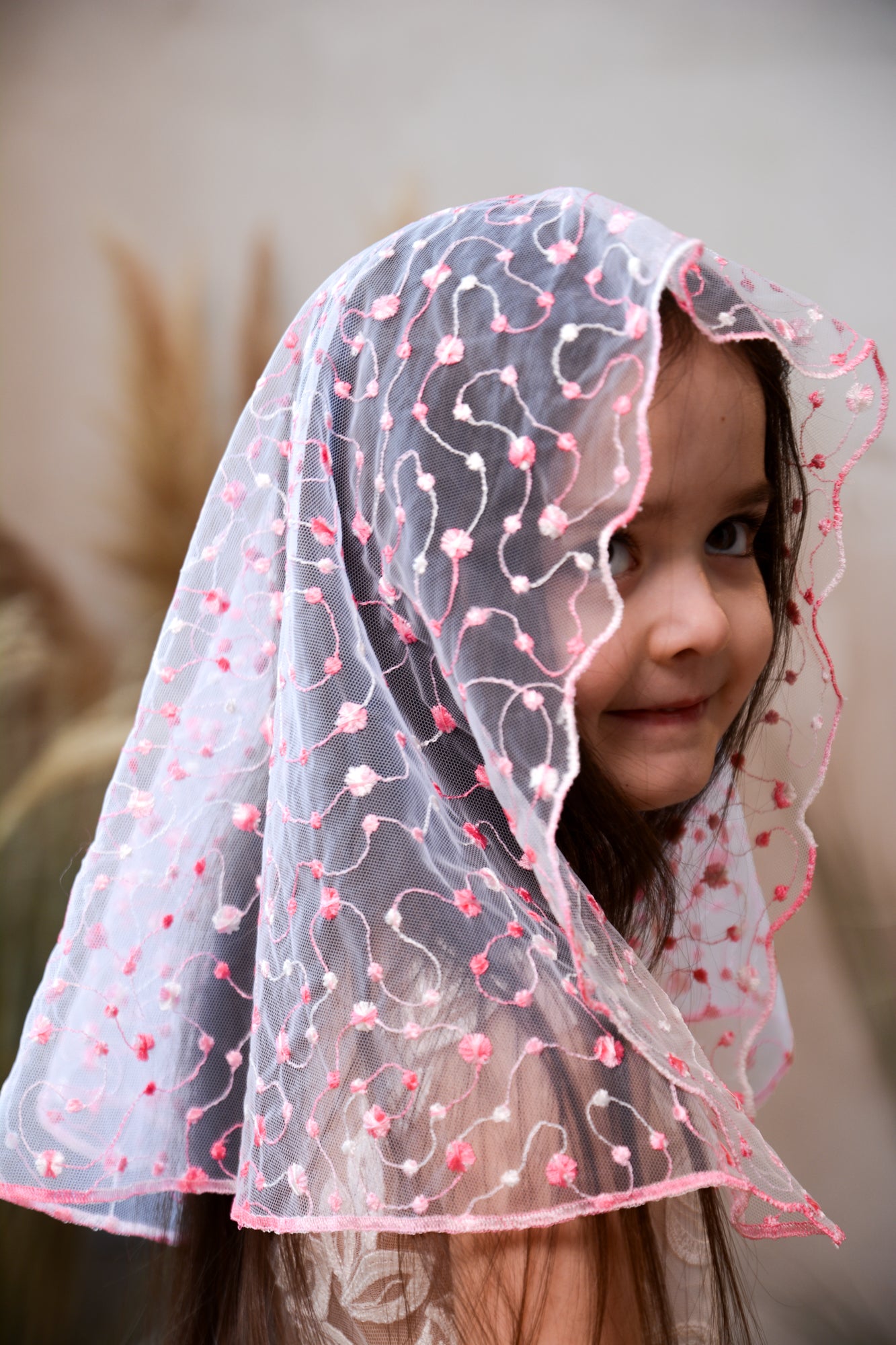 CHILD PINK VEIL