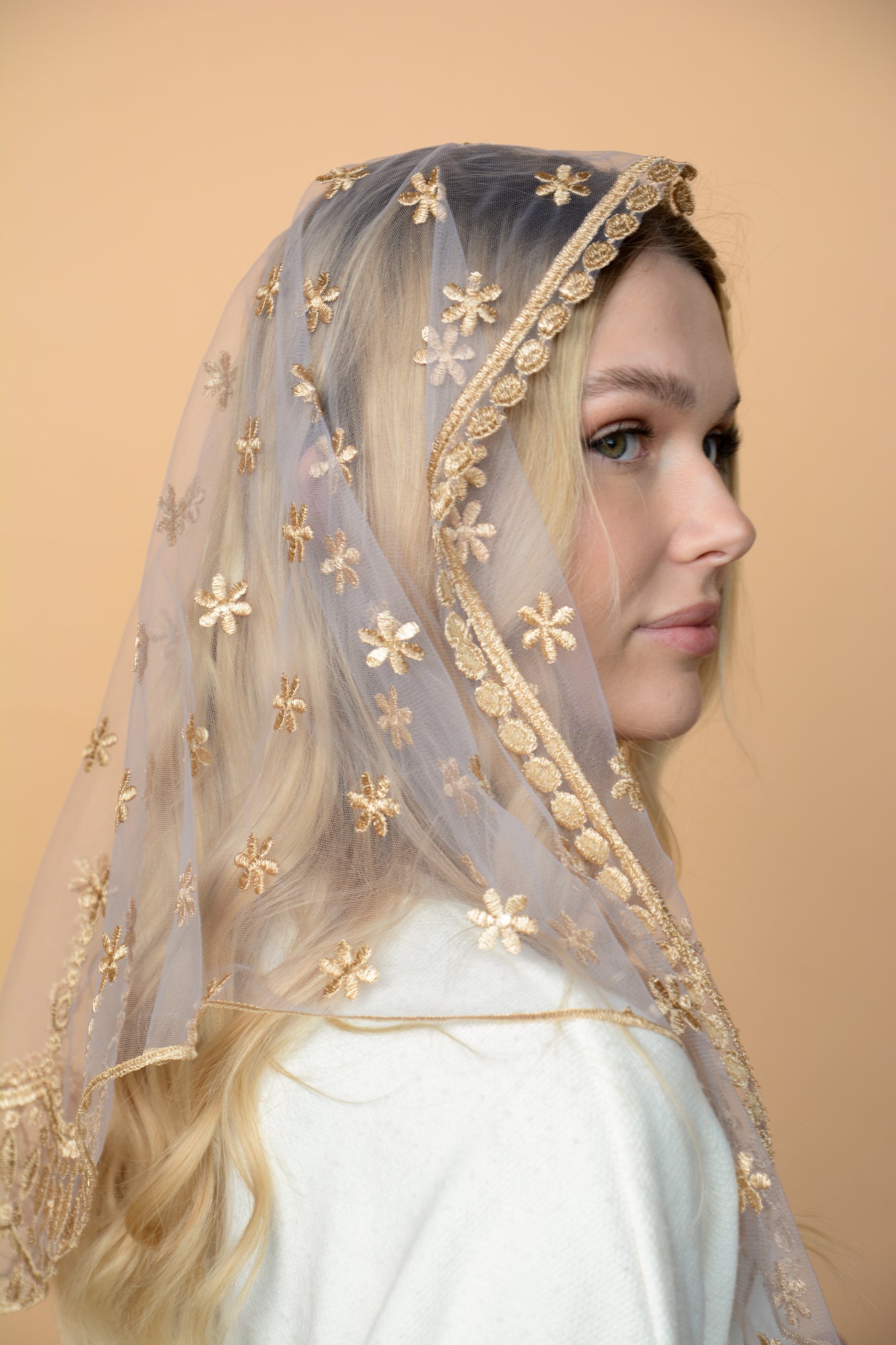 PURPLE & GOLD VEIL