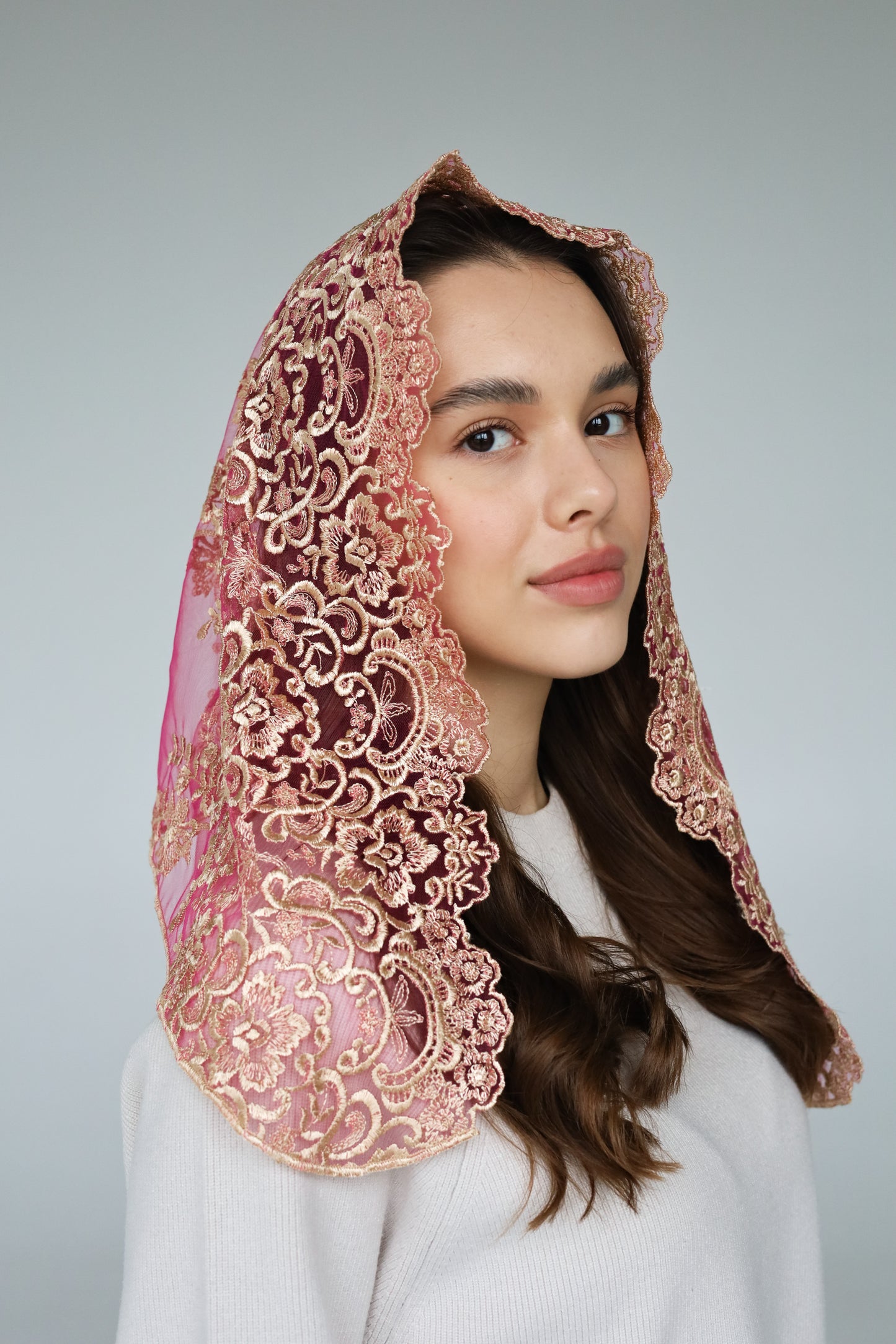 GOLD & PINK VEIL