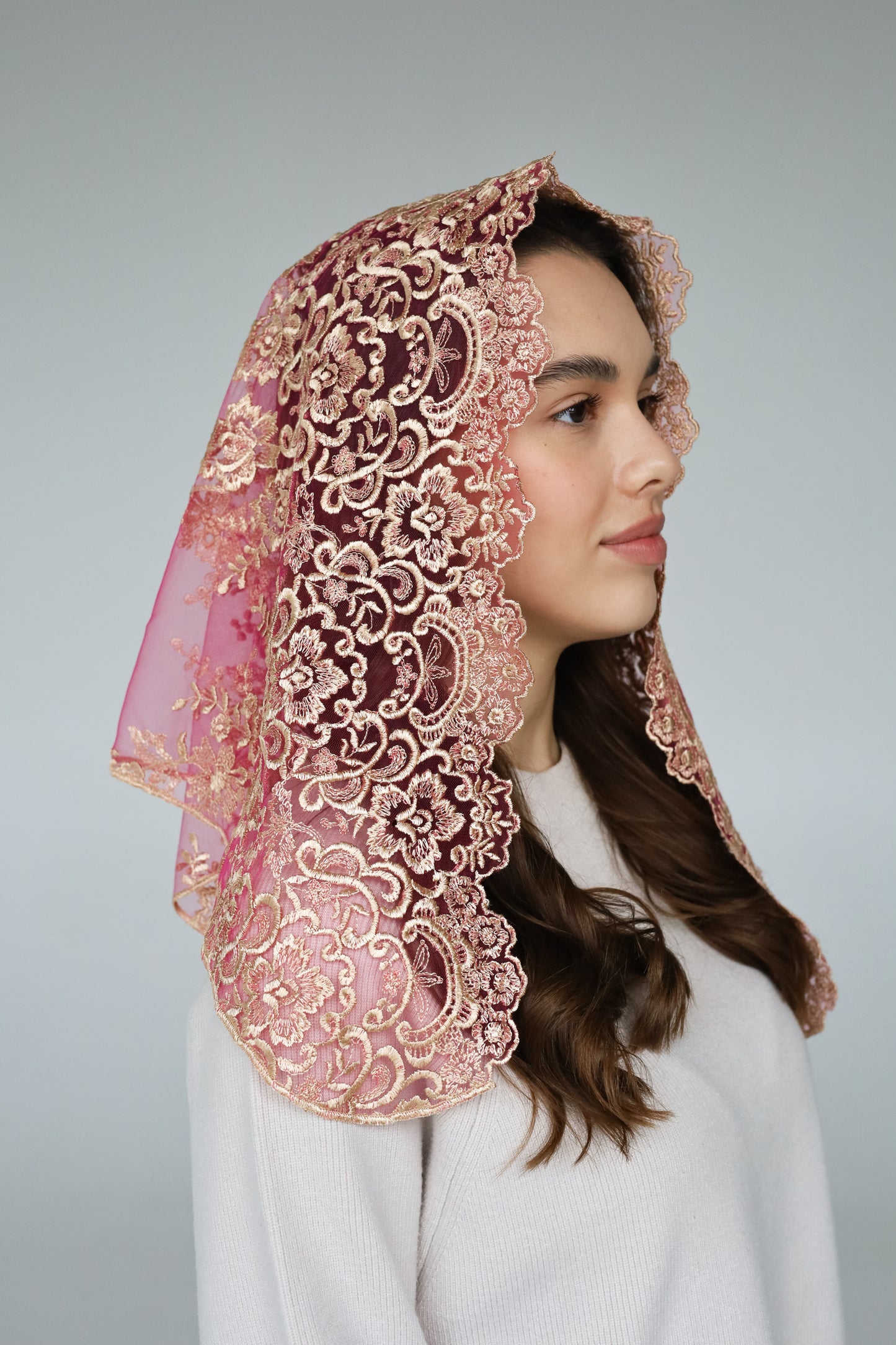 GOLD & PINK VEIL