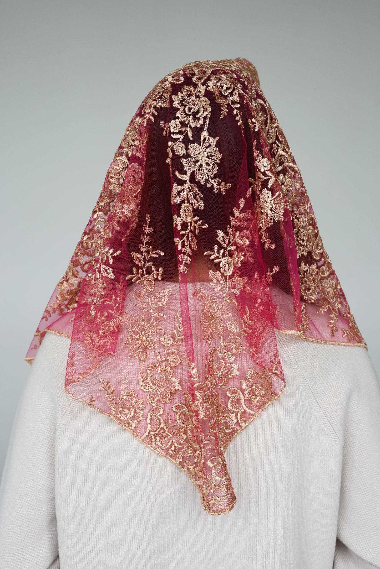 GOLD & PINK VEIL