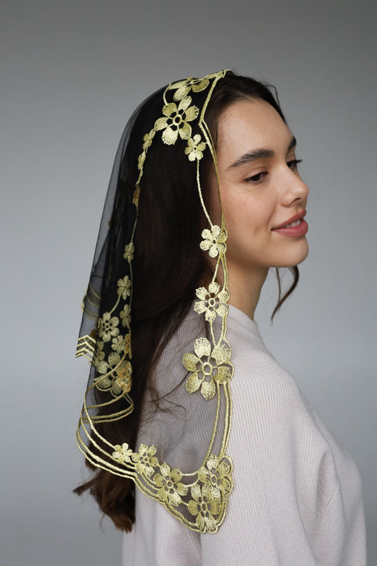 FLORAL YELLOW VEIL