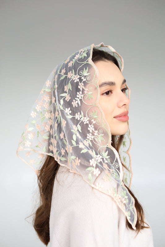 PEACH & PISTACHIO VEIL