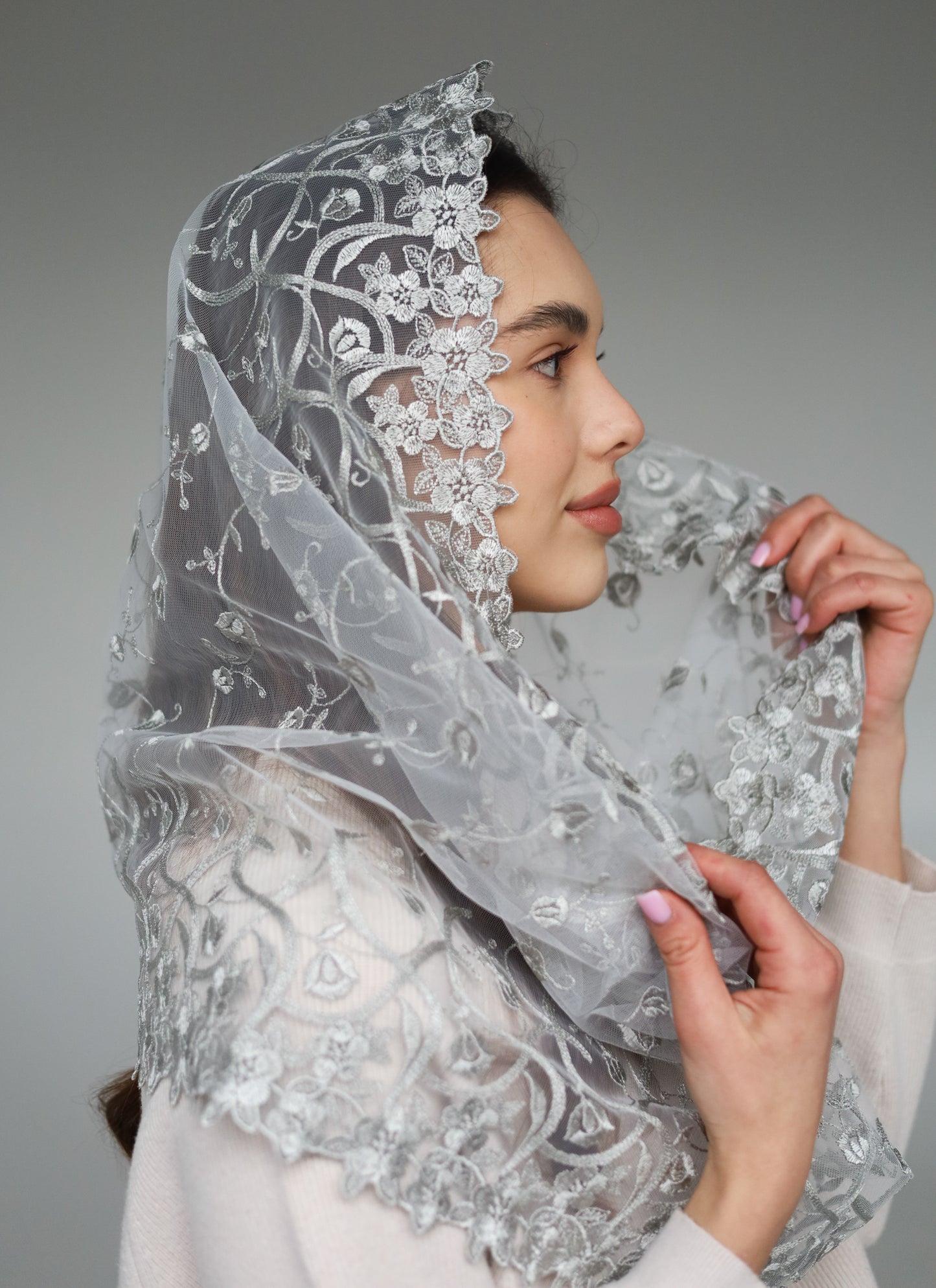 GREY INFINITY VEIL