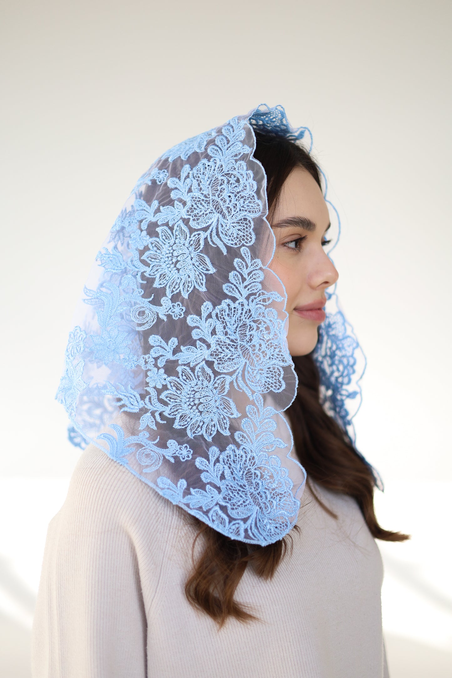 BLUE TRIANGLE VEIL