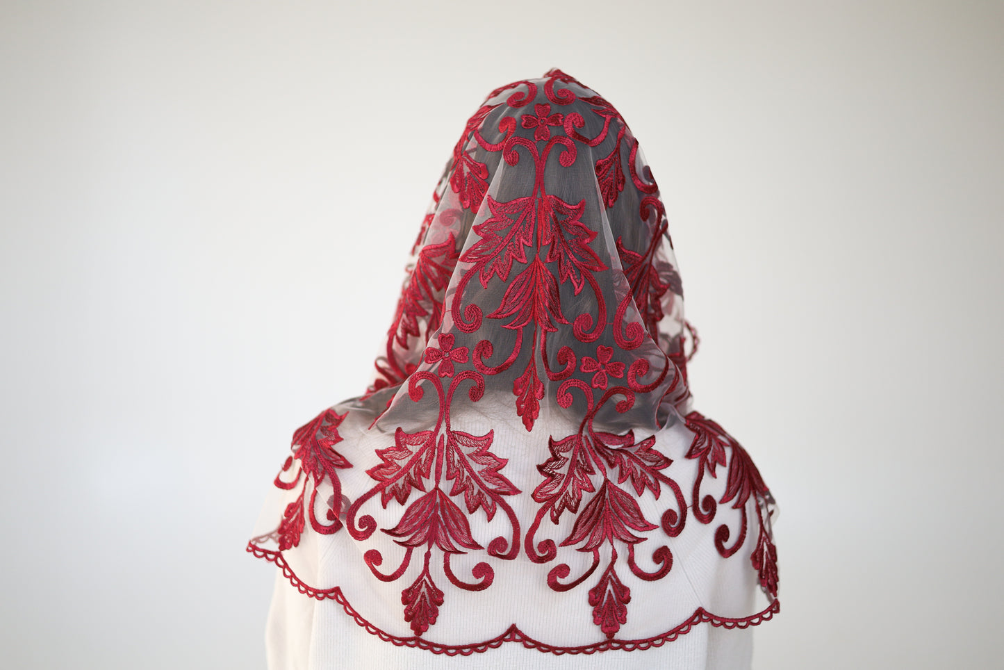 BURGUNDY INFINITY VEIL