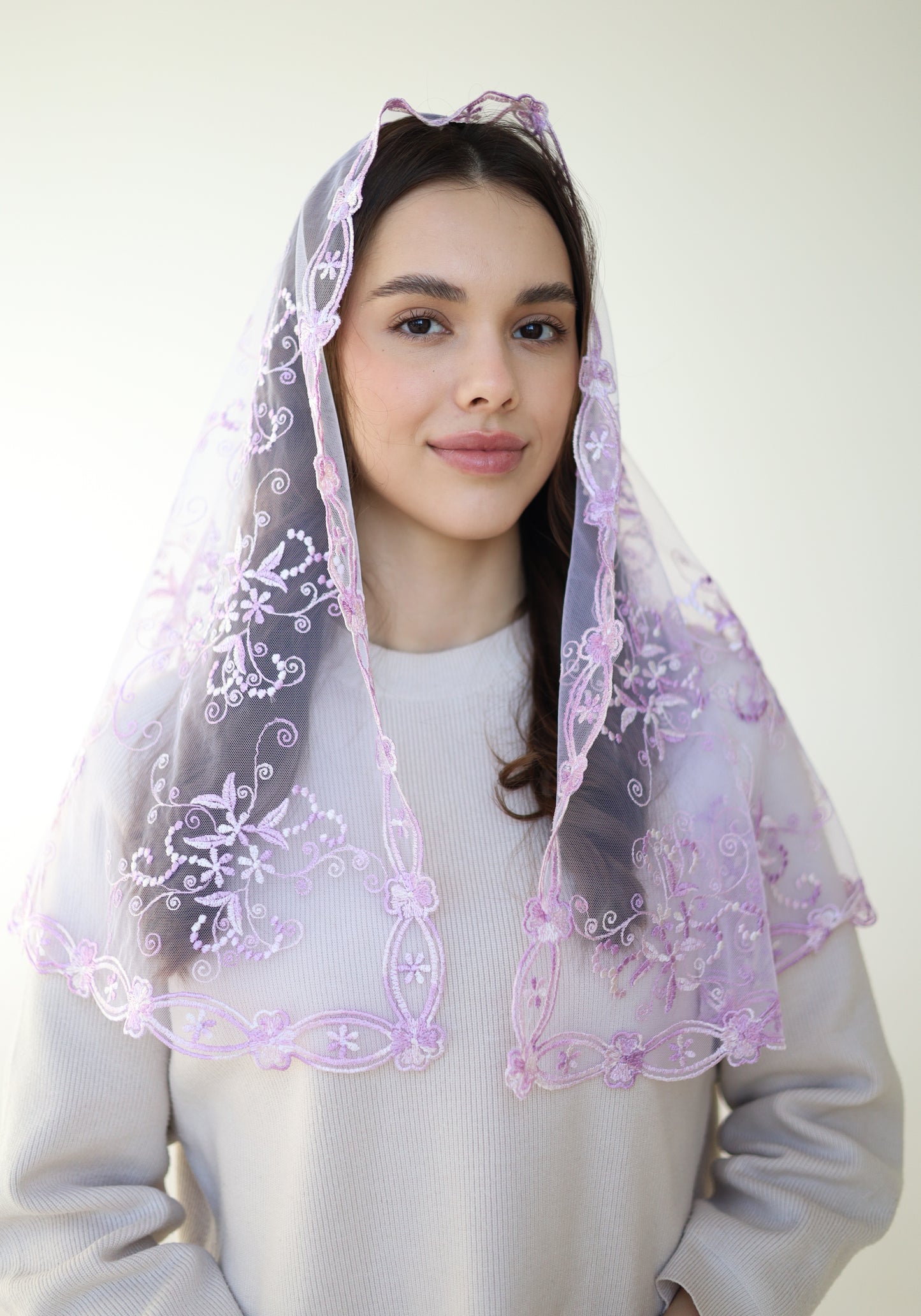 GRADIENT PURPLE MANTILLA