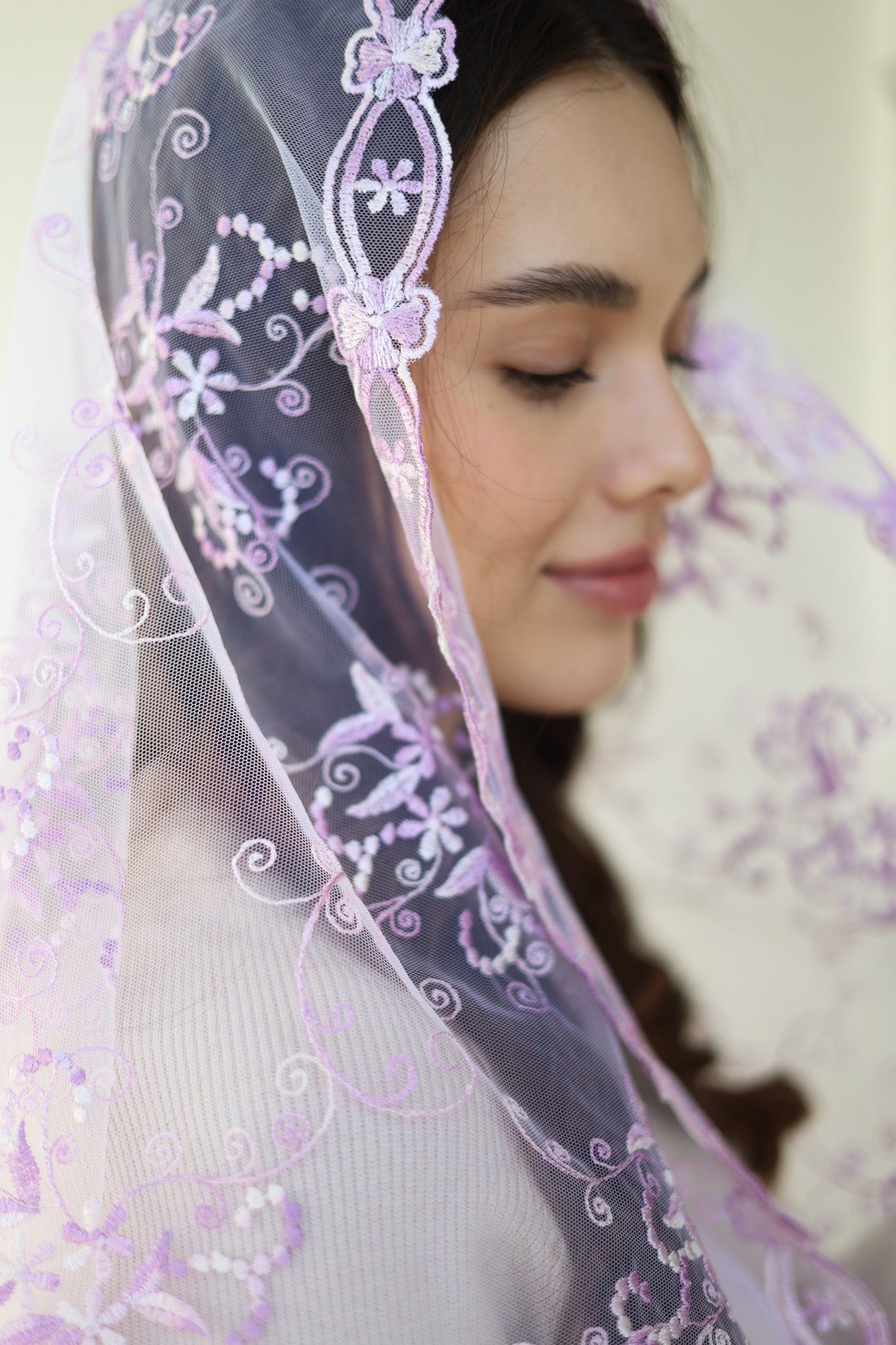 GRADIENT PURPLE MANTILLA