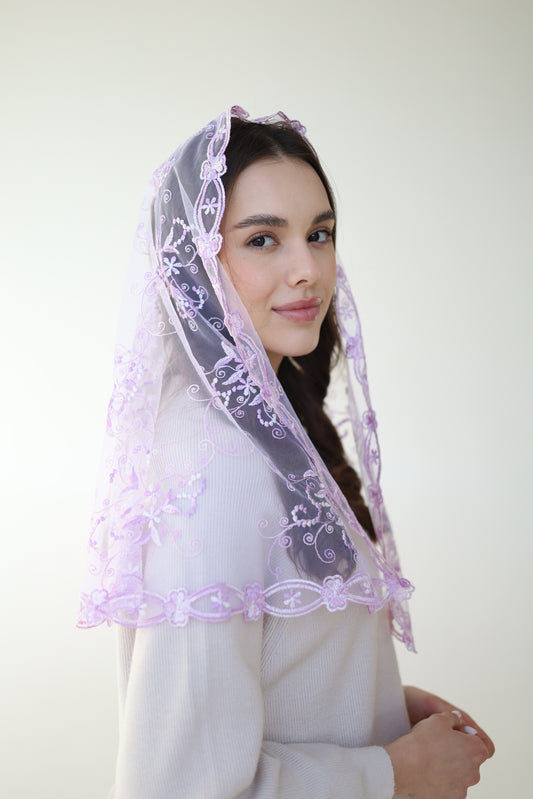 GRADIENT PURPLE MANTILLA