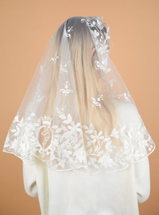 LONG IVORY EXCLUSIVE VEIL - MariaVeils