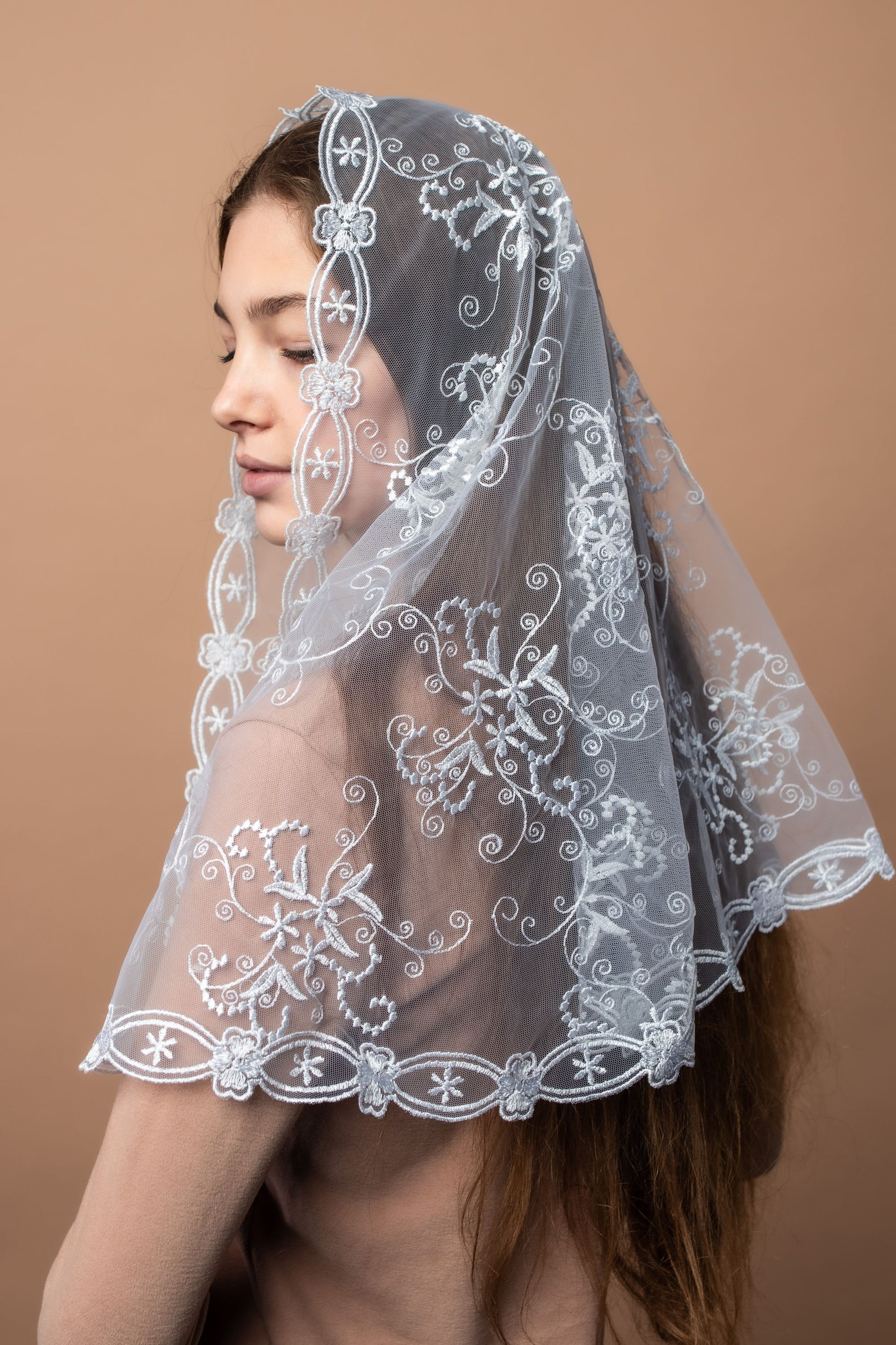 Catholic head covering veil - MariaVeils