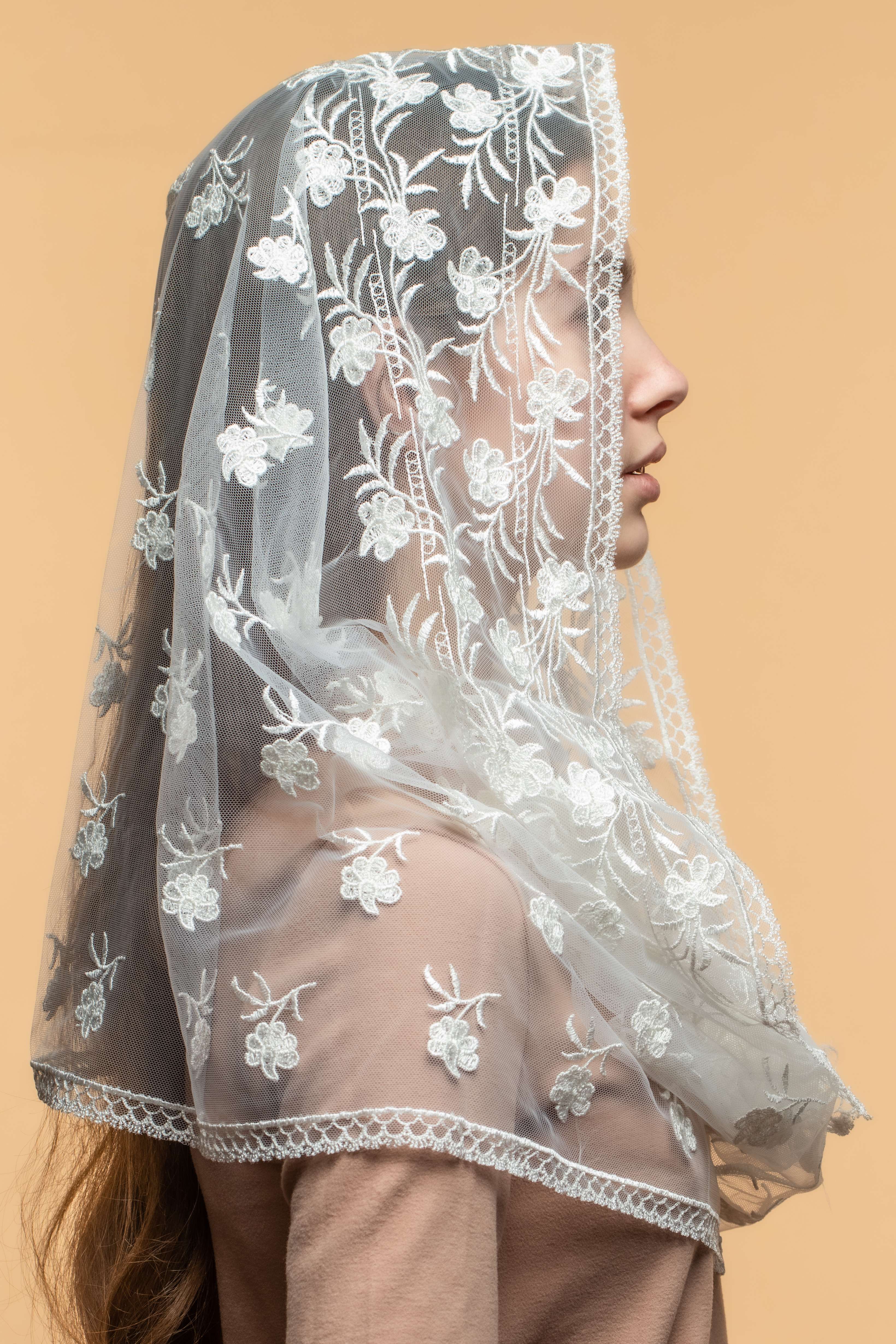 Retailer Lace Infinity Veil, Chapel Veil